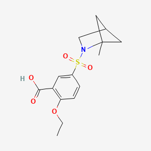 2-Ethoxy-5-[(1-methyl-2-azabicyclo[2.1.1]hexan-2-yl)sulfonyl]benzoic acid