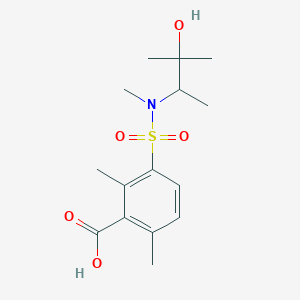 3-[(3-Hydroxy-3-methylbutan-2-yl)-methylsulfamoyl]-2,6-dimethylbenzoic acid