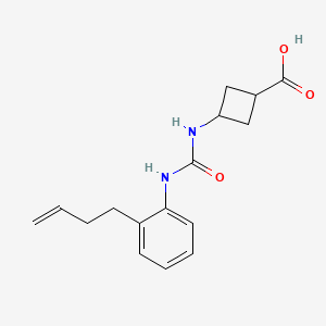 3-[(2-But-3-enylphenyl)carbamoylamino]cyclobutane-1-carboxylic acid