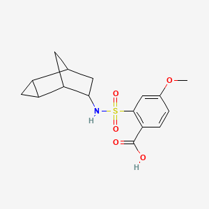 4-Methoxy-2-(6-tricyclo[3.2.1.02,4]octanylsulfamoyl)benzoic acid