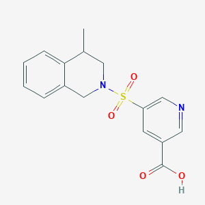 5-[(4-methyl-3,4-dihydro-1H-isoquinolin-2-yl)sulfonyl]pyridine-3-carboxylic acid