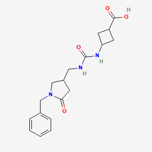 3-[(1-Benzyl-5-oxopyrrolidin-3-yl)methylcarbamoylamino]cyclobutane-1-carboxylic acid