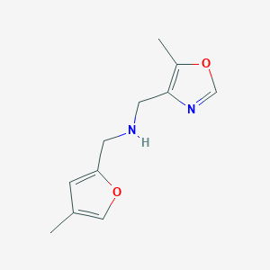 1-(4-methylfuran-2-yl)-N-[(5-methyl-1,3-oxazol-4-yl)methyl]methanamine