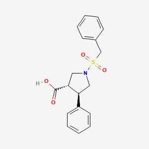 (3S,4R)-1-benzylsulfonyl-4-phenylpyrrolidine-3-carboxylic acid