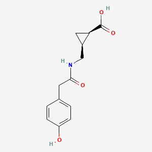 (1R,2S)-2-[[[2-(4-hydroxyphenyl)acetyl]amino]methyl]cyclopropane-1-carboxylic acid