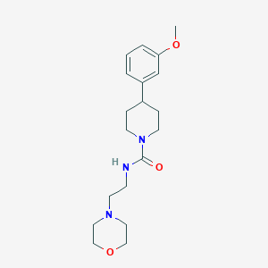 4-(3-methoxyphenyl)-N-(2-morpholin-4-ylethyl)piperidine-1-carboxamide