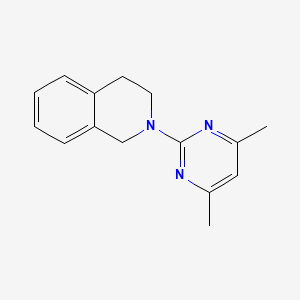 molecular formula C15H17N3 B7418478 2-(4,6-dimethylpyrimidin-2-yl)-3,4-dihydro-1H-isoquinoline 