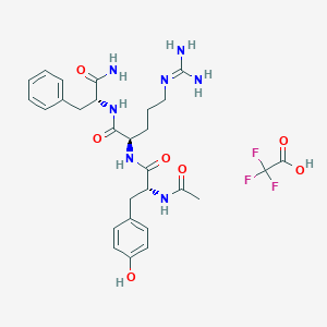 molecular formula C28H36F3N7O7 B7418485 Dtp3 tfa 