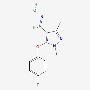 (NE)-N-[[5-(4-fluorophenoxy)-1,3-dimethylpyrazol-4-yl]methylidene]hydroxylamine