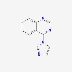 molecular formula C11H8N4 B7418545 4-Imidazol-1-ylquinazoline 