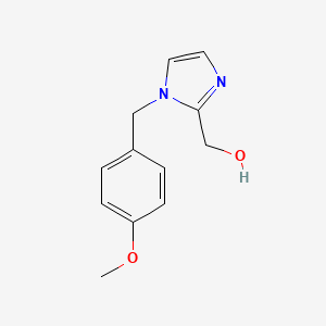 molecular formula C12H14N2O2 B7418564 [1-[(4-Methoxyphenyl)methyl]imidazol-2-yl]methanol 