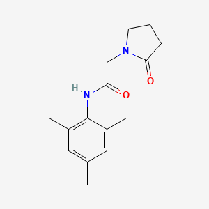 2-(2-oxopyrrolidin-1-yl)-N-(2,4,6-trimethylphenyl)acetamide