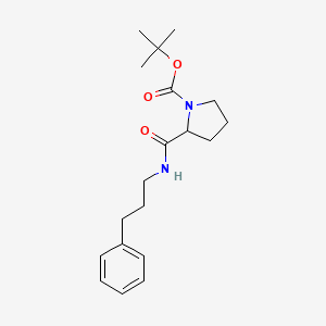 Tert-butyl 2-(3-phenylpropylcarbamoyl)pyrrolidine-1-carboxylate