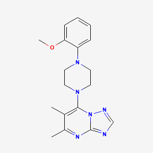 7-[4-(2-Methoxyphenyl)piperazin-1-yl]-5,6-dimethyl[1,2,4]triazolo[1,5-a]pyrimidine