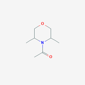 molecular formula C8H15NO2 B7418643 1-(3,5-Dimethylmorpholin-4-yl)ethanone 