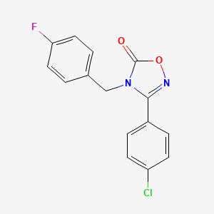 3-(4-Chloro-phenyl)-4-(4-fluoro-benzyl)-4H-[1,2,4]oxadiazol-5-one