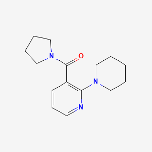 (2-Piperidino-3-pyridyl)(1-pyrrolidinyl)methanone