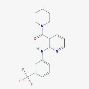 Piperidin-1-yl-[2-[3-(trifluoromethyl)anilino]pyridin-3-yl]methanone