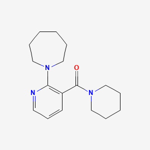 molecular formula C17H25N3O B7418746 [2-(Azepan-1-yl)pyridin-3-yl]-piperidin-1-ylmethanone 