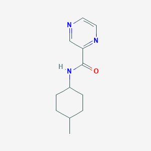 molecular formula C12H17N3O B7418791 Pyrazine-2-carboxylic acid (4-methyl-cyclohexyl)-amide 