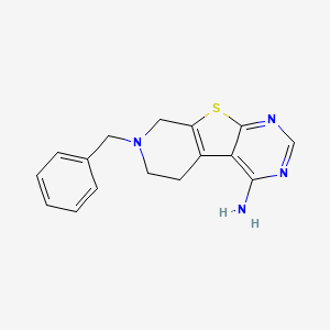 11-benzyl-8-thia-4,6,11-triazatricyclo[7.4.0.02,7]trideca-1(9),2,4,6-tetraen-3-amine