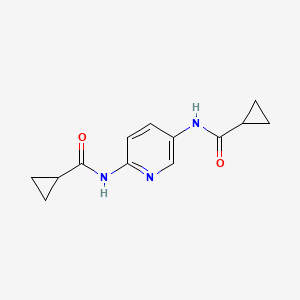 N-[6-(cyclopropanecarbonylamino)pyridin-3-yl]cyclopropanecarboxamide