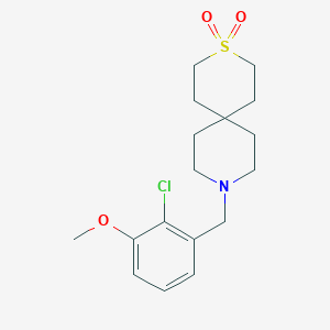 9-[(2-Chloro-3-methoxyphenyl)methyl]-3lambda6-thia-9-azaspiro[5.5]undecane 3,3-dioxide