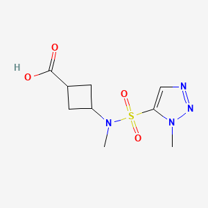 3-[Methyl-(3-methyltriazol-4-yl)sulfonylamino]cyclobutane-1-carboxylic acid