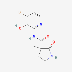 N-(4-bromo-3-hydroxypyridin-2-yl)-3-methyl-2-oxopyrrolidine-3-carboxamide