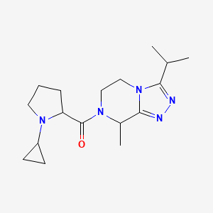 (1-cyclopropylpyrrolidin-2-yl)-(8-methyl-3-propan-2-yl-6,8-dihydro-5H-[1,2,4]triazolo[4,3-a]pyrazin-7-yl)methanone