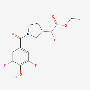 Ethyl 2-[1-(3,5-difluoro-4-hydroxybenzoyl)pyrrolidin-3-yl]-2-fluoroacetate