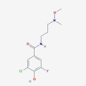 3-chloro-5-fluoro-4-hydroxy-N-[3-[methoxy(methyl)amino]propyl]benzamide