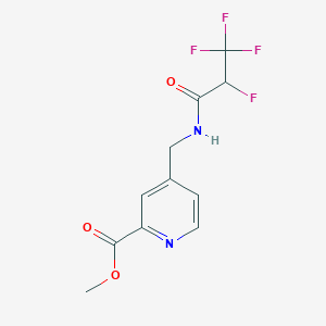 Methyl 4-[(2,3,3,3-tetrafluoropropanoylamino)methyl]pyridine-2-carboxylate