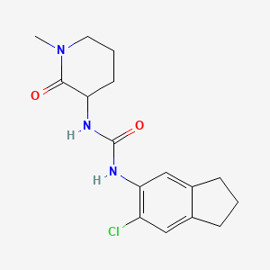 1-(6-chloro-2,3-dihydro-1H-inden-5-yl)-3-(1-methyl-2-oxopiperidin-3-yl)urea