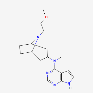 N-[8-(2-methoxyethyl)-8-azabicyclo[3.2.1]octan-3-yl]-N-methyl-7H-pyrrolo[2,3-d]pyrimidin-4-amine