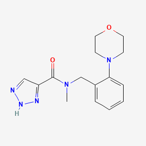 N-methyl-N-[(2-morpholin-4-ylphenyl)methyl]-2H-triazole-4-carboxamide