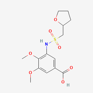 3,4-Dimethoxy-5-(oxolan-2-ylmethylsulfonylamino)benzoic acid