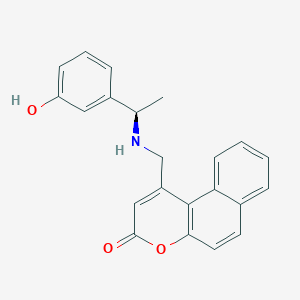 1-[[[(1R)-1-(3-hydroxyphenyl)ethyl]amino]methyl]benzo[f]chromen-3-one