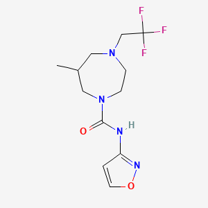 6-methyl-N-(1,2-oxazol-3-yl)-4-(2,2,2-trifluoroethyl)-1,4-diazepane-1-carboxamide