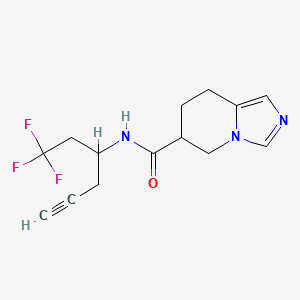 N-(1,1,1-trifluorohex-5-yn-3-yl)-5,6,7,8-tetrahydroimidazo[1,5-a]pyridine-6-carboxamide