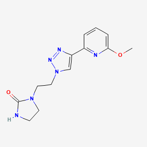 1-[2-[4-(6-Methoxypyridin-2-yl)triazol-1-yl]ethyl]imidazolidin-2-one