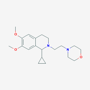 molecular formula C20H30N2O3 B7419424 4-[2-(1-cyclopropyl-6,7-dimethoxy-3,4-dihydro-1H-isoquinolin-2-yl)ethyl]morpholine 