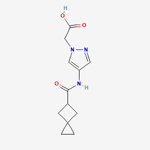 2-[4-(Spiro[2.3]hexane-5-carbonylamino)pyrazol-1-yl]acetic acid