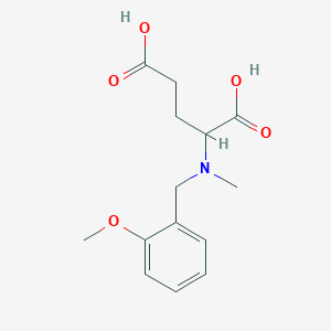 2-[(2-Methoxyphenyl)methyl-methylamino]pentanedioic acid