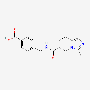 4-[[(3-Methyl-5,6,7,8-tetrahydroimidazo[1,5-a]pyridine-6-carbonyl)amino]methyl]benzoic acid