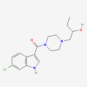 (6-chloro-1H-indol-3-yl)-[4-(2-hydroxybutyl)piperazin-1-yl]methanone