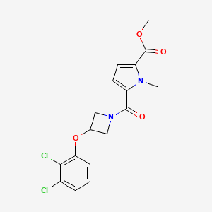 Methyl 5-[3-(2,3-dichlorophenoxy)azetidine-1-carbonyl]-1-methylpyrrole-2-carboxylate