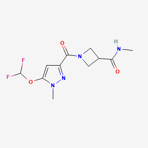 1-[5-(difluoromethoxy)-1-methylpyrazole-3-carbonyl]-N-methylazetidine-3-carboxamide