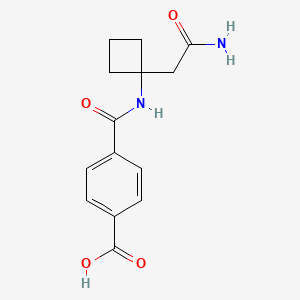 4-[[1-(2-Amino-2-oxoethyl)cyclobutyl]carbamoyl]benzoic acid