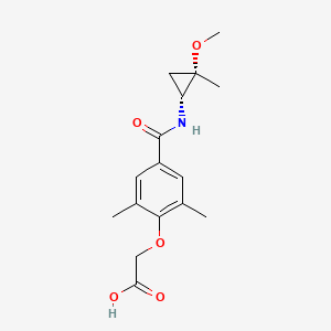 2-[4-[[(1R,2S)-2-methoxy-2-methylcyclopropyl]carbamoyl]-2,6-dimethylphenoxy]acetic acid